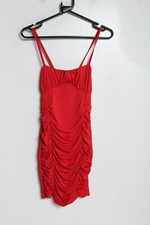Prettylittlething Womens Strappy Occassion Dress - Red - Size 6 (F37)