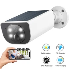 Wansview 2K Wireless Battery Powered Wifi Home Solar Security Camera Outdoor IR