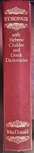 Strongs Exhaustive Concordance w/ Hebrew Greek Chaldee MacDonald Publishing 1980 - Picture 3 of 5