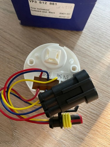 Volvo Penta VP3 812 881 TRIM INSTRUMENT OUTBOARD ANAL. BLACK - Zdjęcie 2 z 3