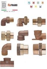 RACCORDI BRONZO SALDARE RAME GAS ACQUA ARIA RISCALDAMENTO ISO 9001 MADE IN ITALY