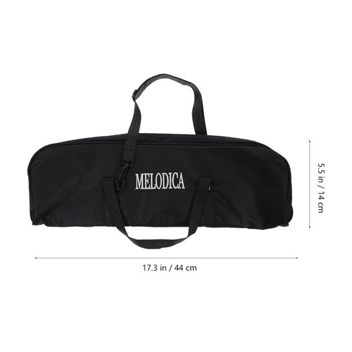 32 -key Melodica Bag Thickened Accordion Holder Zipper Harmonica Bag (Black) - 第 2/12 張圖片