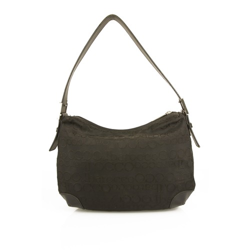 Roccobarocco logotipo con firma Negro Lona de hombro Bolso grande Bolsa  Hobo Bolso de mano | eBay