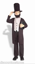 PRESIDENT ABRAHAM ABE LINCOLN BOOK REPORT HALLOWEEN COSTUME CHILD SIZE SMALL 4-6