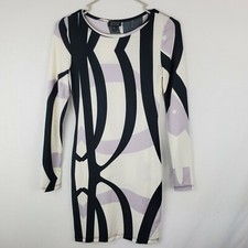 Topshop 4 Bodycon Dress With Long Sleeves Black, White & Lavendar