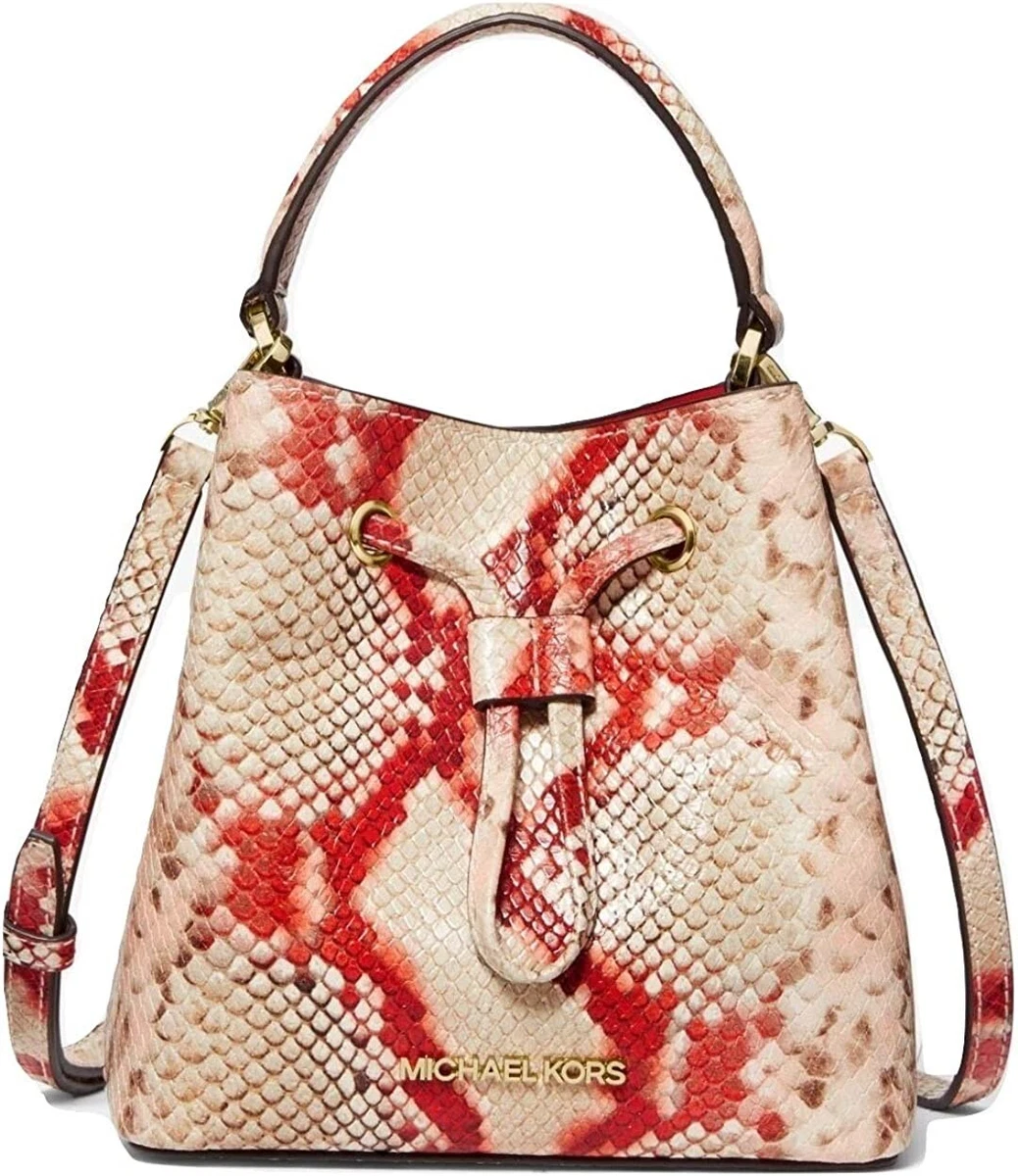 Suri Small Python Embossed Crossbody Bag