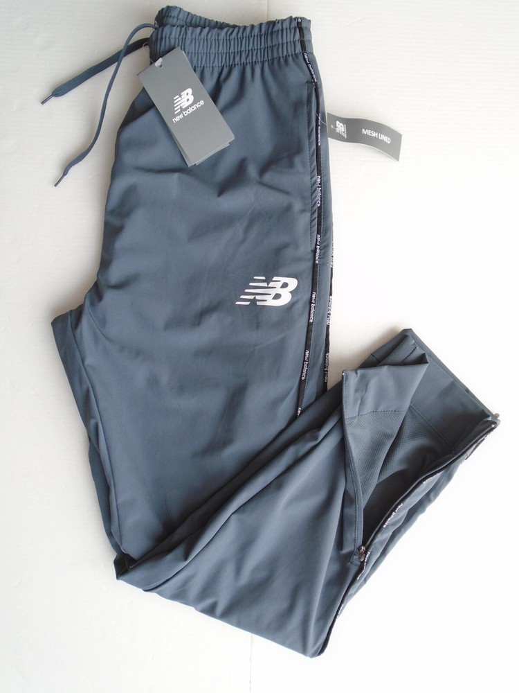 NEW BALANCE All Motion Mens Running Pants Mesh Lined Gray Size S