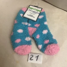 SNUGADOO TOO Women's Super Soft Fuzzy Socks with Anti Skid Dots