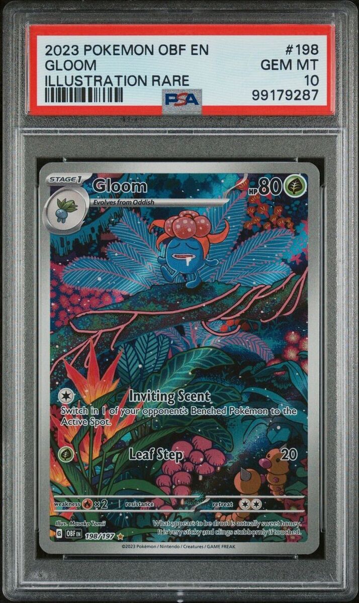 Gloom 198/197 Pokemon TCG Obsidian Flames EN PSA 10 Gloom 198/197 Pokemon TCG Obsidian Flames EN PSA 10