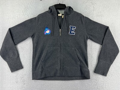 Disney Sweater Girls Extra Large Gray Eeyore Polyester Fleece Full Zip Hoodie