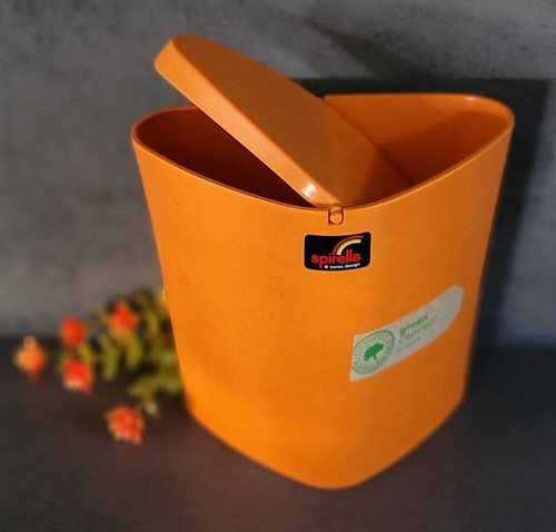 Spirella Trix Eco Badset Orange 5 Teilig Dreieck-Design. aus Bambushäcksel - Picture 4 of 10
