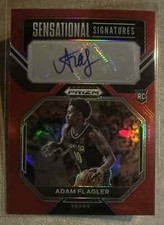Adam Flagler Baylor Bears Basketball Panini Prizm Ice Rookie autograph card /149