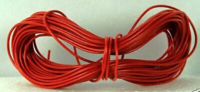 DCC Layout Drahttropfer/Gleisbus/Gleisstrom 10 m 16//0,2 mm 3A rot + 2n Pfosten