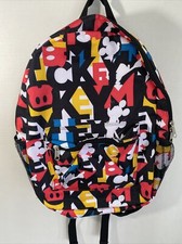Disney Park Mickey Mouse all over Backpack Multicolor NWOT 