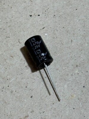 70x Frolyt ELKO Elyt-Kondensator 470/25 470µF 25V radial TGL 38928 #AS-K02-13