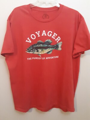 VOYAGER THE PURSUIT OF ADVENTURE T-SHIRT XL FISHING