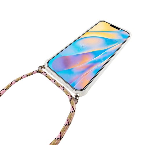 Apple iPhone 12 / 12 Pro Handykette Hülle mit Band zum umhängen Kordel Etui Rosa - Zdjęcie 3 z 6