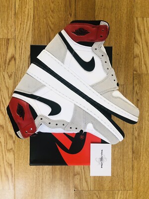 靴 Nike Air Jordan 1 HighSmoke Grey (GS) NEW Nike Air Jordan 1 Retro High Light Smoke Grey | GS Size