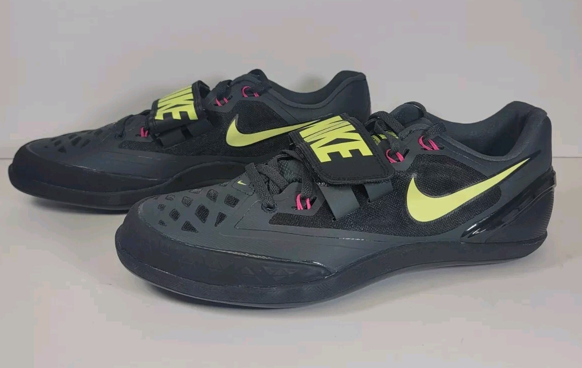 Nike Zoom Rotational 6 Black Pink Throwing Shoes 685131-004 Men's