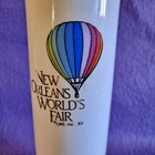 World's Fair New Orleans 1983 Ceramic Bud Vase Rainbow Hot Air Balloon 6.5" — photo 2