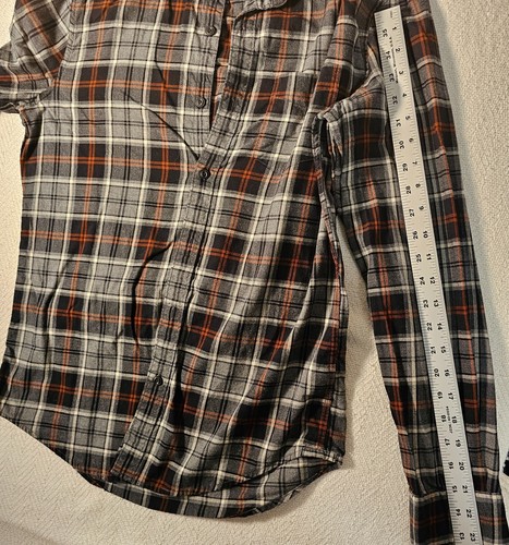 American Eagle Men's Seriously Soft Plaid Button Up Shirt Classic Fit Size S - Picture 6 of 8