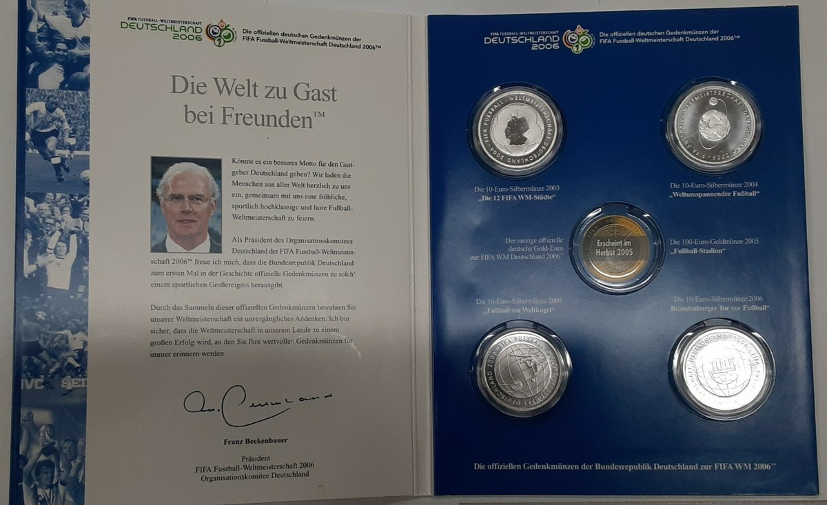 ドイツワールドカップ　記念銀貨　10ユーロ　セット　2006 FIFA 2006 Germany FIFA Set of Four Silver 10 Euro Coins In