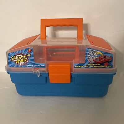 Shakespeare Cosmic Tackle Box Blue Orange With 27 pieces of tackle, BRAND NEW!