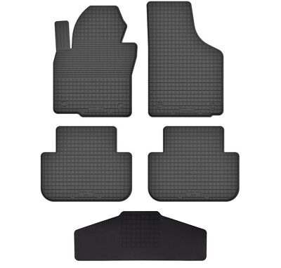 universal Gummifußmatten + Tunnel: Volkswagen Caddy 2K minivan 2004-2010