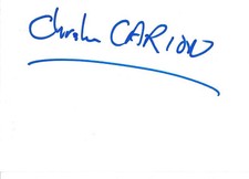 Christian Carion Autogramm signed 10x15 cm Karteikarte 