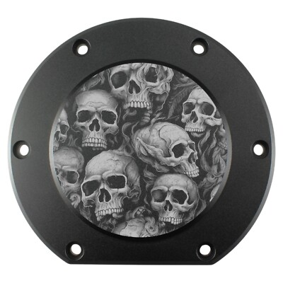 Motordeckel rechts hinten - Skull-Party -schwarz   Yamaha XVS 1300 Midnight Star