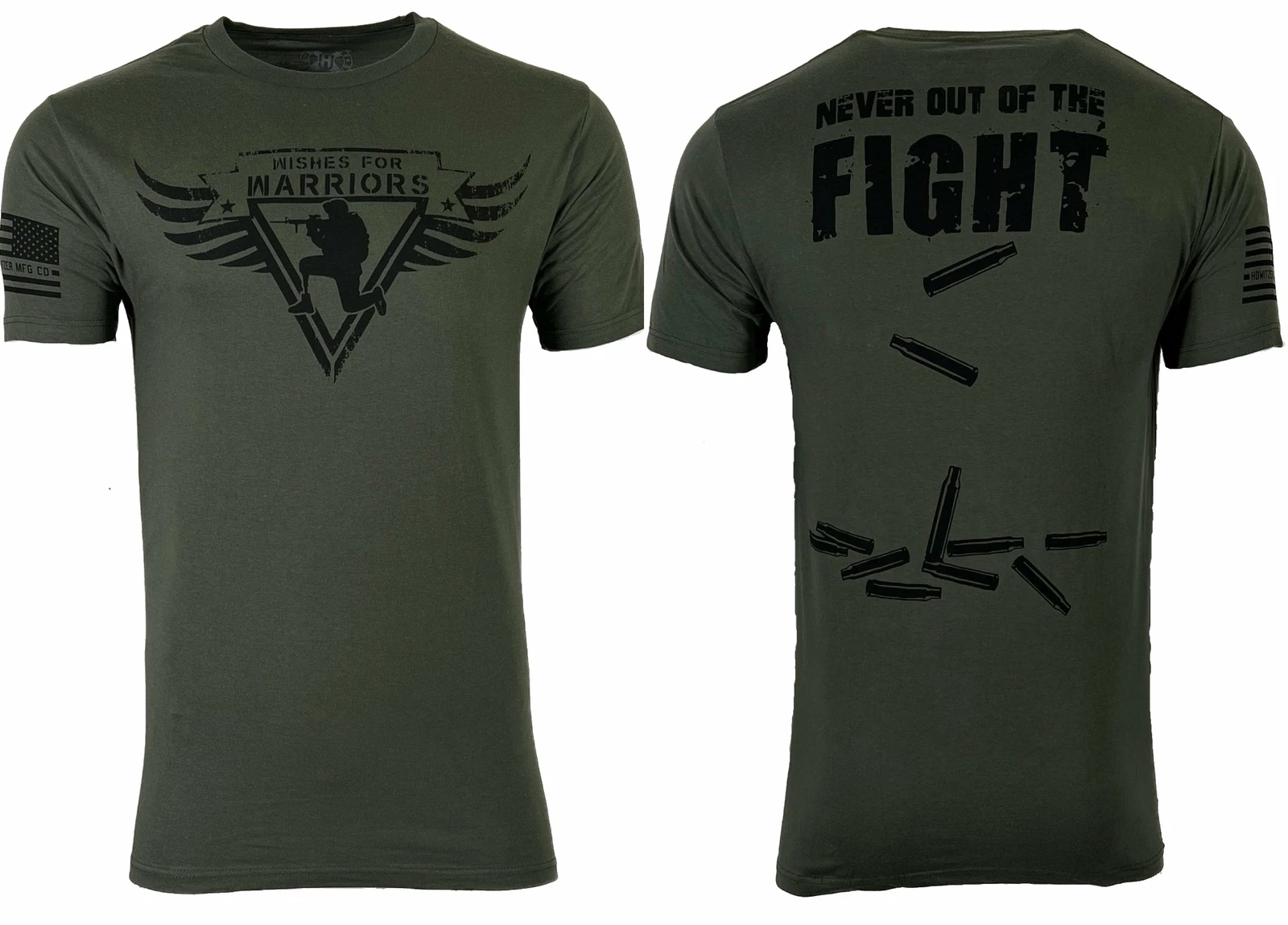 Howitzer Style Men's T-shirt NEVER OUT OF THE FIGHT Military Grunt
Opens in a new window or tab