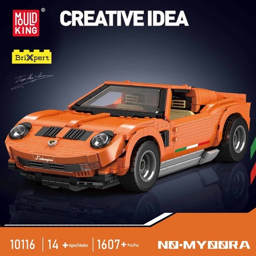 Mould King 10116 Miura Sportwagen Rennen Bausatz Klemmbausteine Modell Spielzeug - Bild 2 von 8