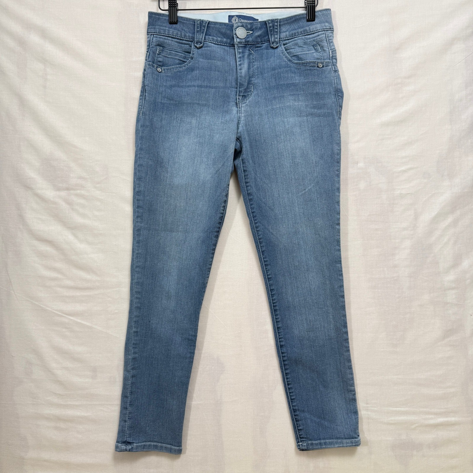 Democracy Ab solution Skinny Jeans Womens 6 Blue Medium Wash Mid Rise B1176Q4KV
