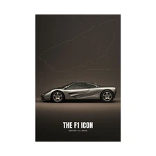 McLaren F1 Poster – Iconic Supercar Wall Art Print, Garage Decor