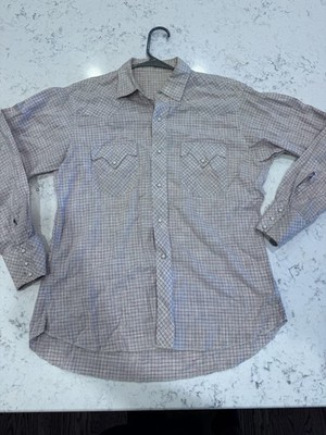 Vintage Dee Cee Brand Mens 15.5-33 Authentic Western Wear Pearl Snap Black Shirt