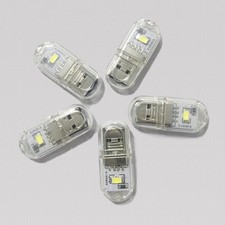 6PCS White Light Mini Size Portable USB Power Night Light Light