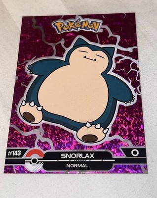 Snorlax #143 - Crystal Holo Box Hit - Crystal Dark Black - Pokemon Card RARE NM