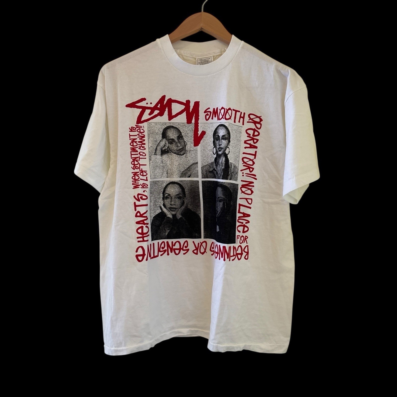 90s Stussy x Sade Smooth Operator T-Shirt XL Vintage Rare Reprint