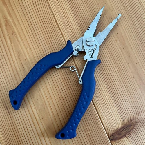 SHIMANO fishing pliers blue