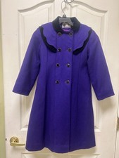 Rothschild Purple Wool Dress Coat Girl size 7