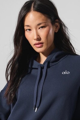 Alo Yoga Accolade Hoodie Navy Blue XXS | eBay
