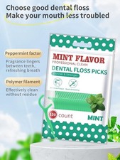 Mint Floss Stick - Disposable Floss Cleaning Stick - Oral cleaning. 150 pcs.