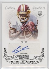 2013 Panini National Treasures Century Black 20/25 Chris Thompson #259 Auto w3h