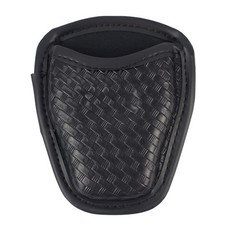 Open Top Cuff Case for Law Enforcement Duty Belt, Single Basketweave Handcuff...
