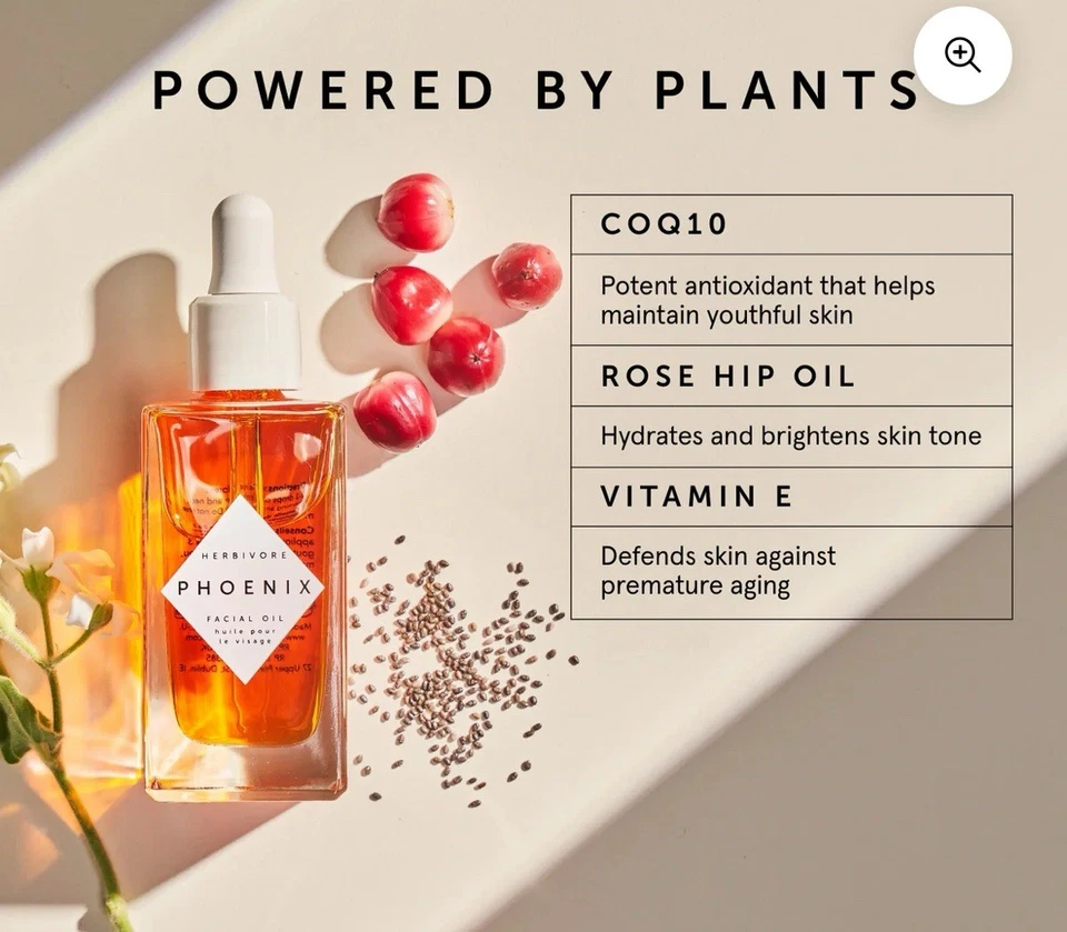 Herbivore Botanicals Phoenix Rosehip Anti-Aging Face Oil 1 oz/30ml - Image 4 of 4