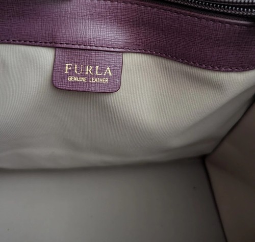 Furla Women’s Leather Bordeaux Handbag Tote  - Picture 9 of 10