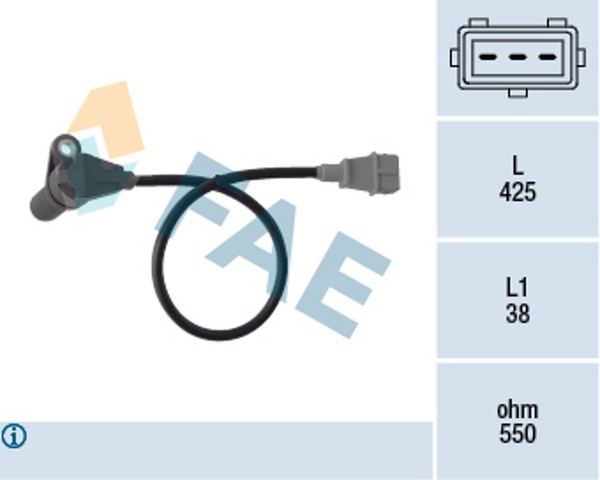 Fae Kurbelwellensensor Impulsgeber 79364 FüR Lacetti J200 Aveo Nubira Kalos U100-image