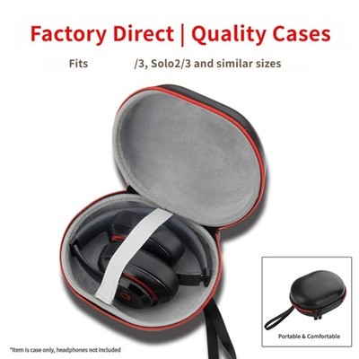 Headphone Carrying Case with Hard Shell and Fixing Band Daily Use