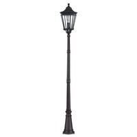 Rustikale Mastleuchte Charles 257Cm Hoch IP44 E14 Wetterfest Weg Garten Lampe