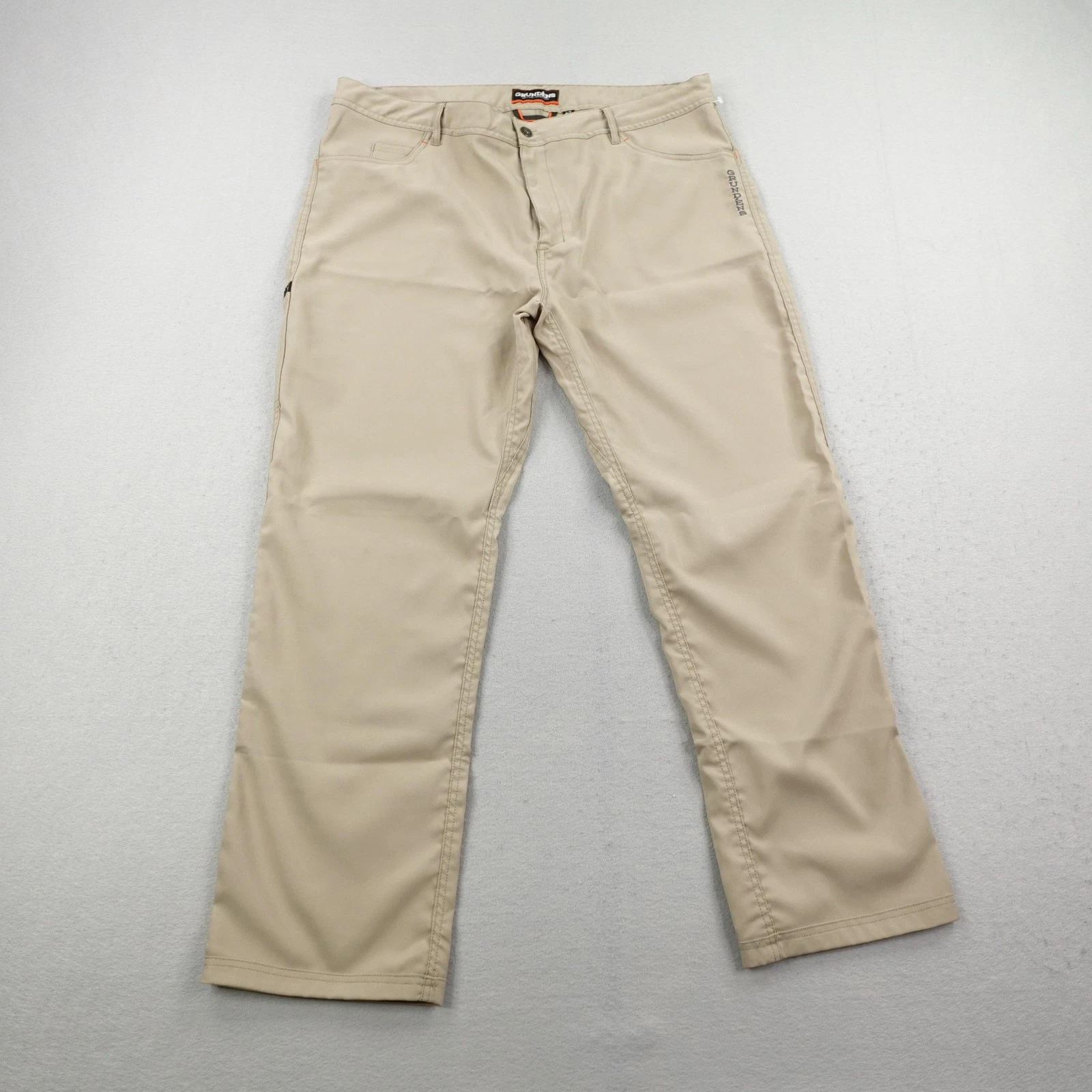 Grundens Pants Mens 42 Khaki Tan Cargo Fishing Utility Work Outdoors Hiking